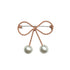 LadyN Rope Bow & Pearl Brooch