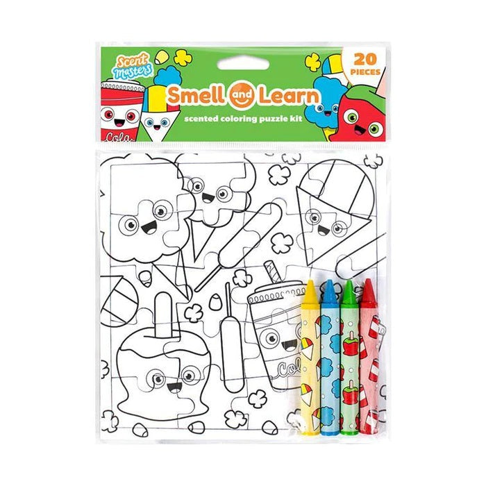 Smell & Learn Colouring Puzzles: Fair Food