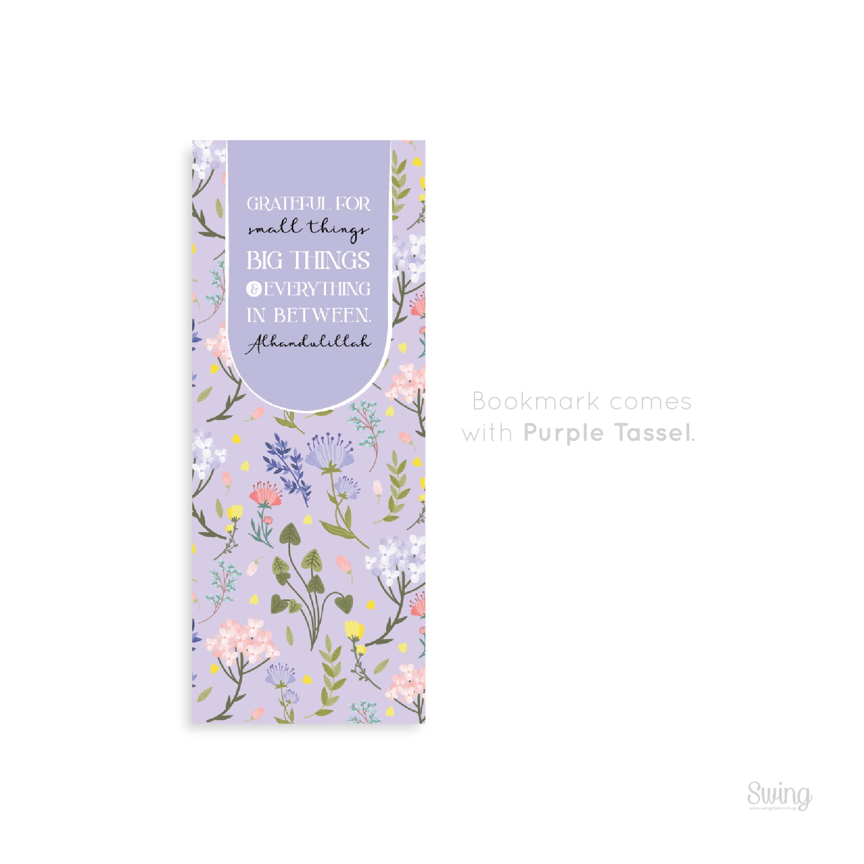 Islamic Bookmark Grateful for Small Things