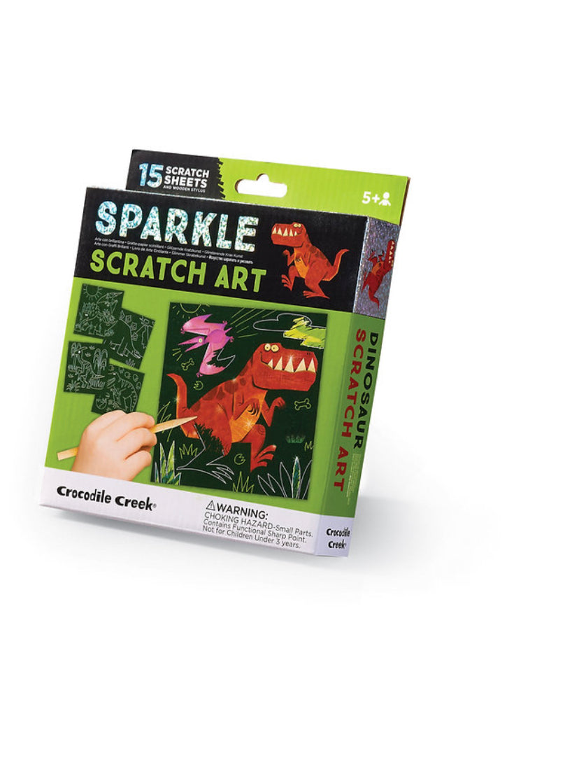 Sparkle Scratch Art - Dinosaur