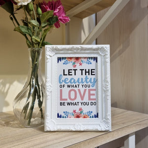 Let the Beauty Table Frame