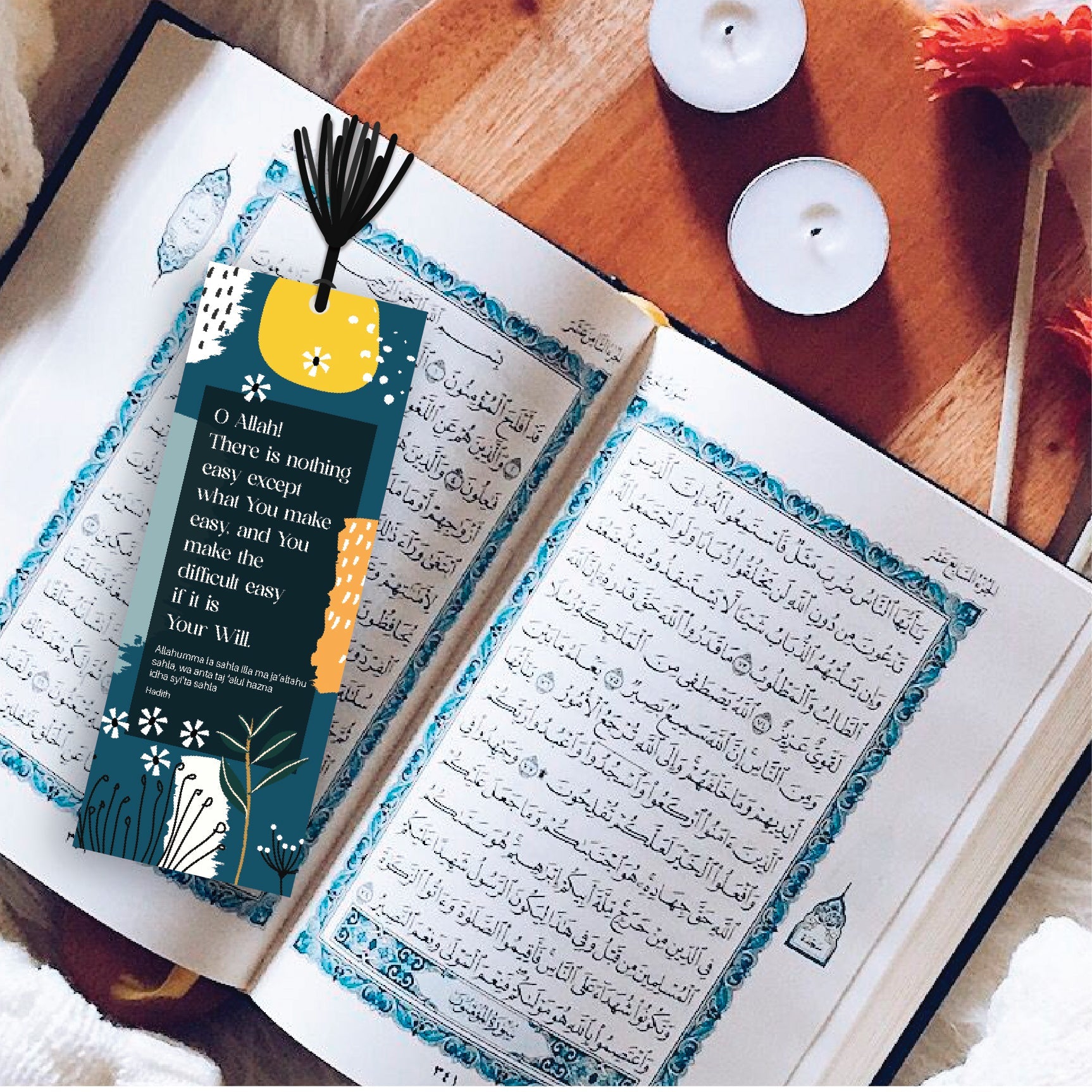 Islamic Acrylic Bookmark - Advance Me in Knowledge