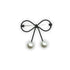 LadyN Rope Bow & Pearl Brooch