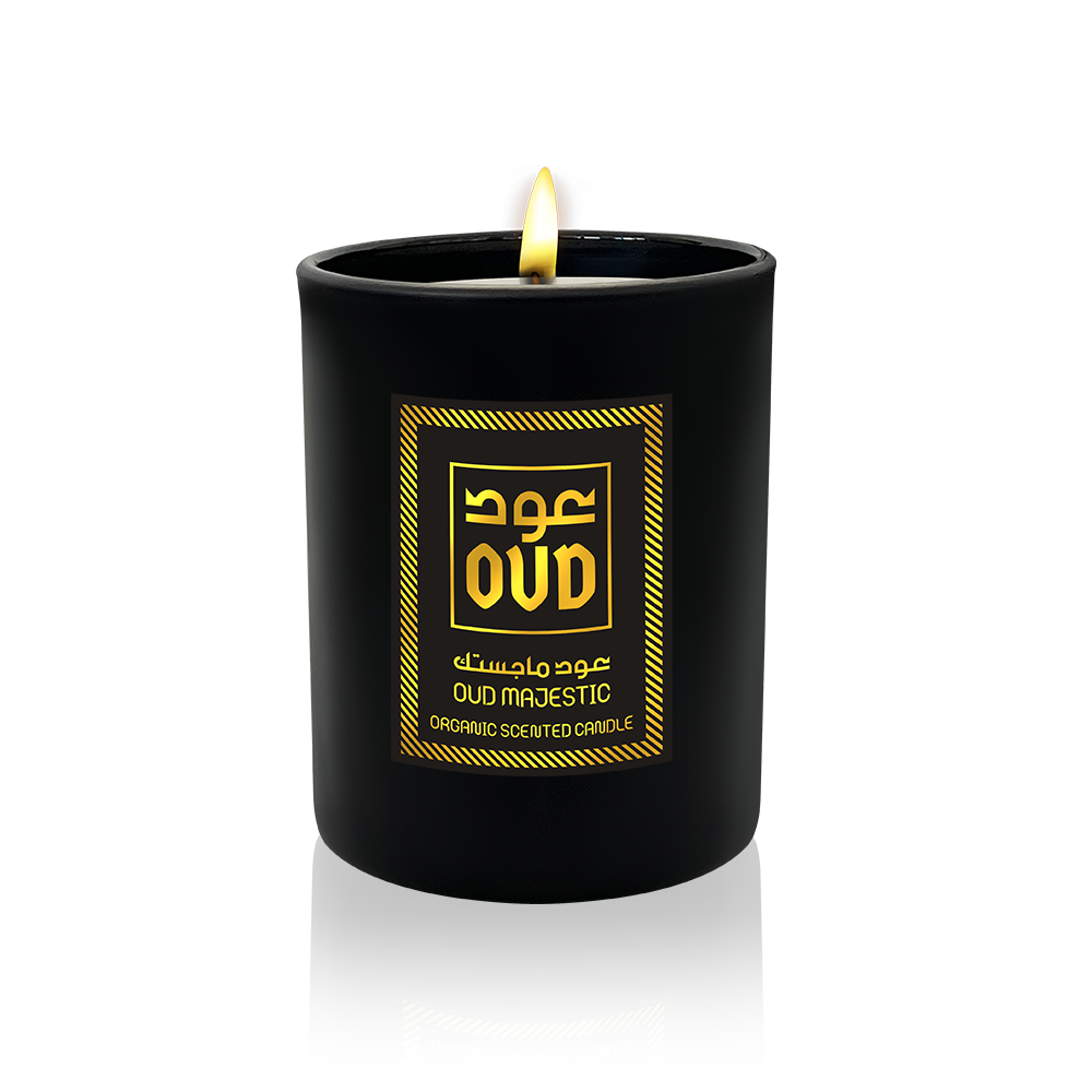ORGANIC SCENTED CANDLE (220ML) - Oud Majestic