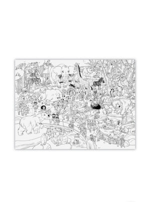 Giant Coloring Poster - Zoo