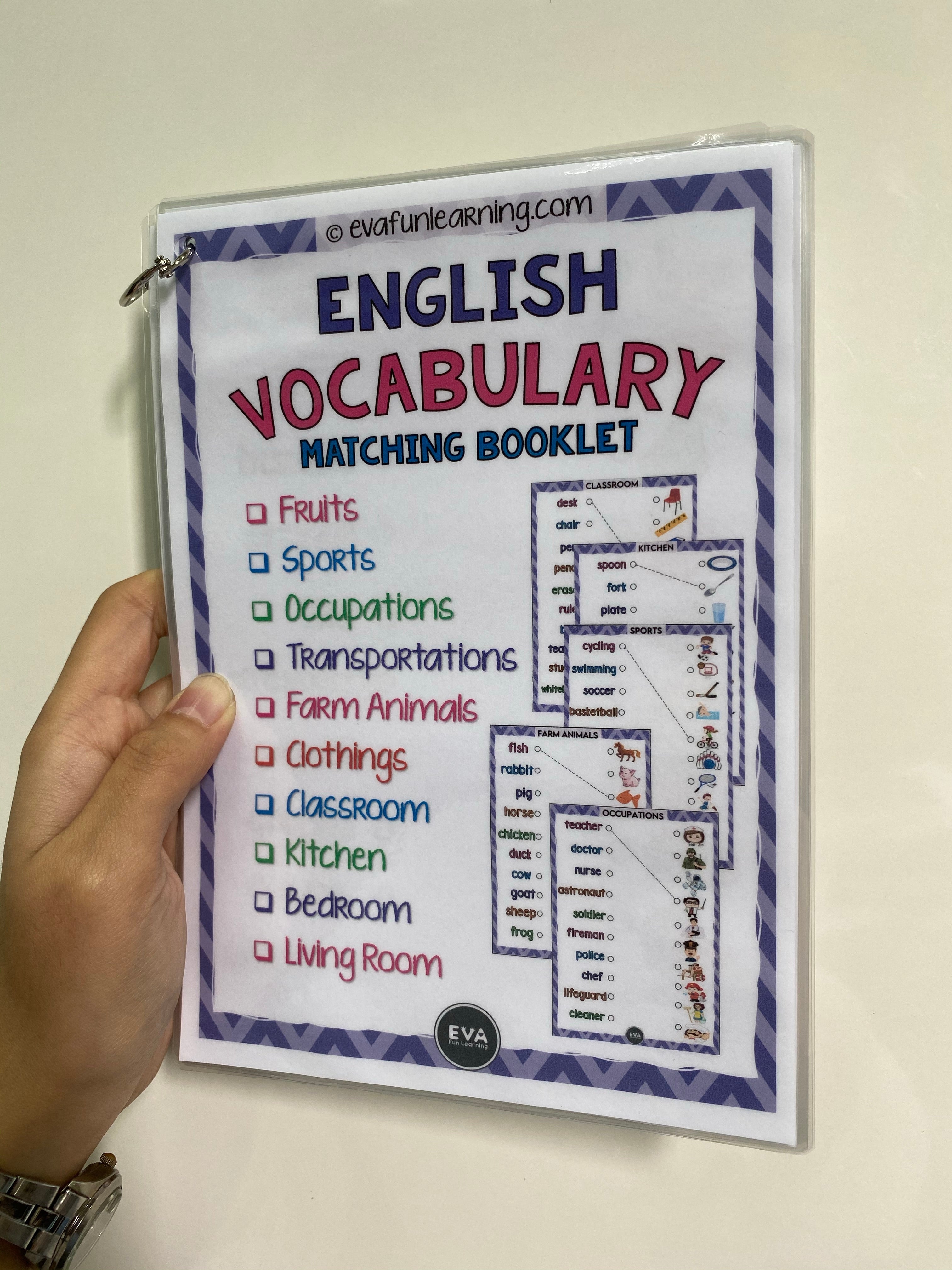 English Vocabulary (Matching Booklet) (DC)