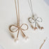 LadyN Bow & Pearl Long Necklace (DC)