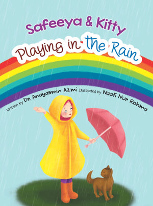 Safeeya and Kitty: Playing in the Rain