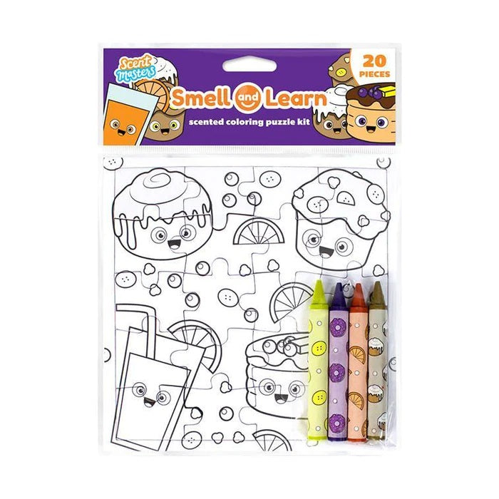 Smell & Learn Colouring Puzzles: Breakfast