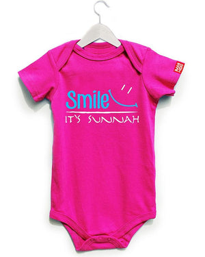 Imanhood Rompers - Smile Its Sunnah Fuschia