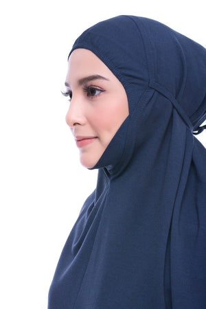 Zaahara Telekung Mini Denim with Sleeves