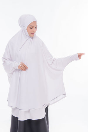 Zaahara Telekung Mini Denim with Sleeves