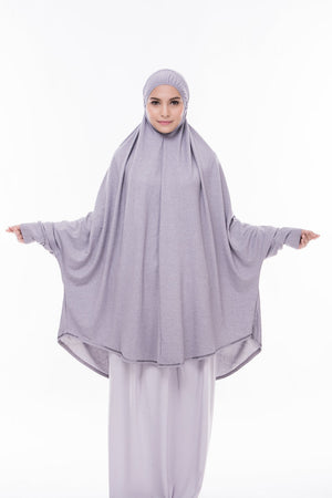 Zaahara Telekung Mini Denim with Sleeves